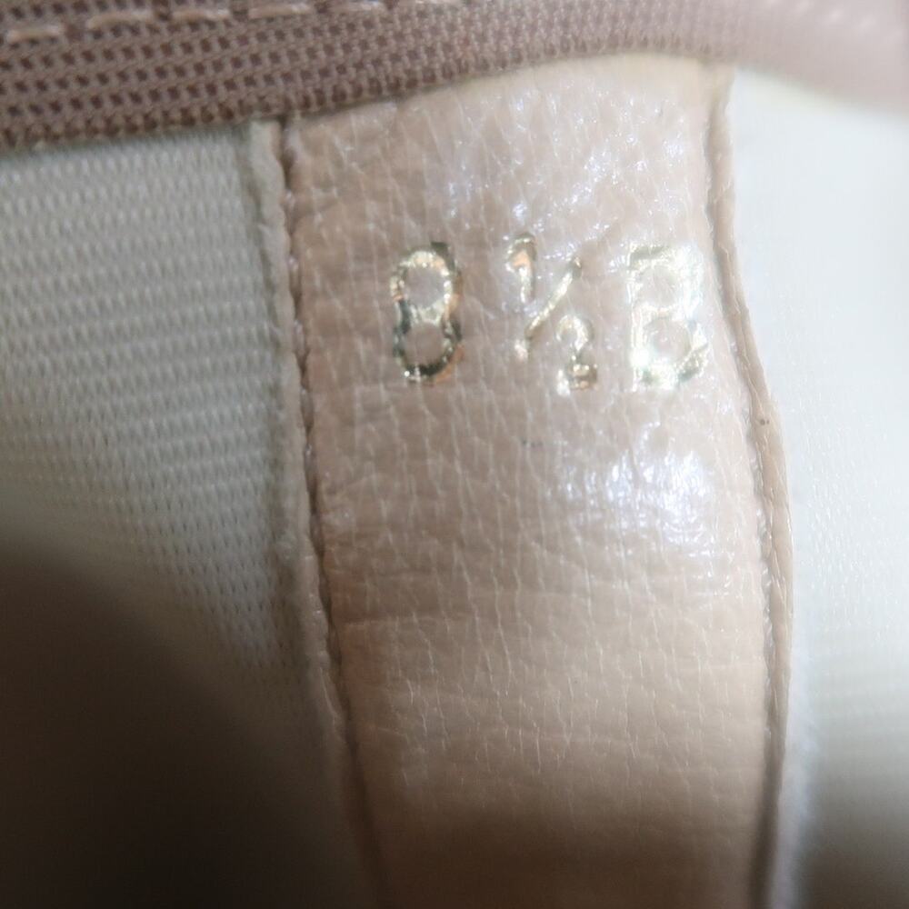 Vintage Chanel Tan Leather Pointed Toe Knee High Heeled Boots 8.5 - Picture 11 of 12